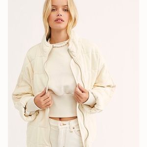 NWOT Free People Dolman Quilted Jacket